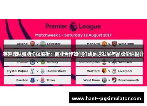 英超球队赞助协议解析：商业合作如何推动足球发展与品牌价值提升